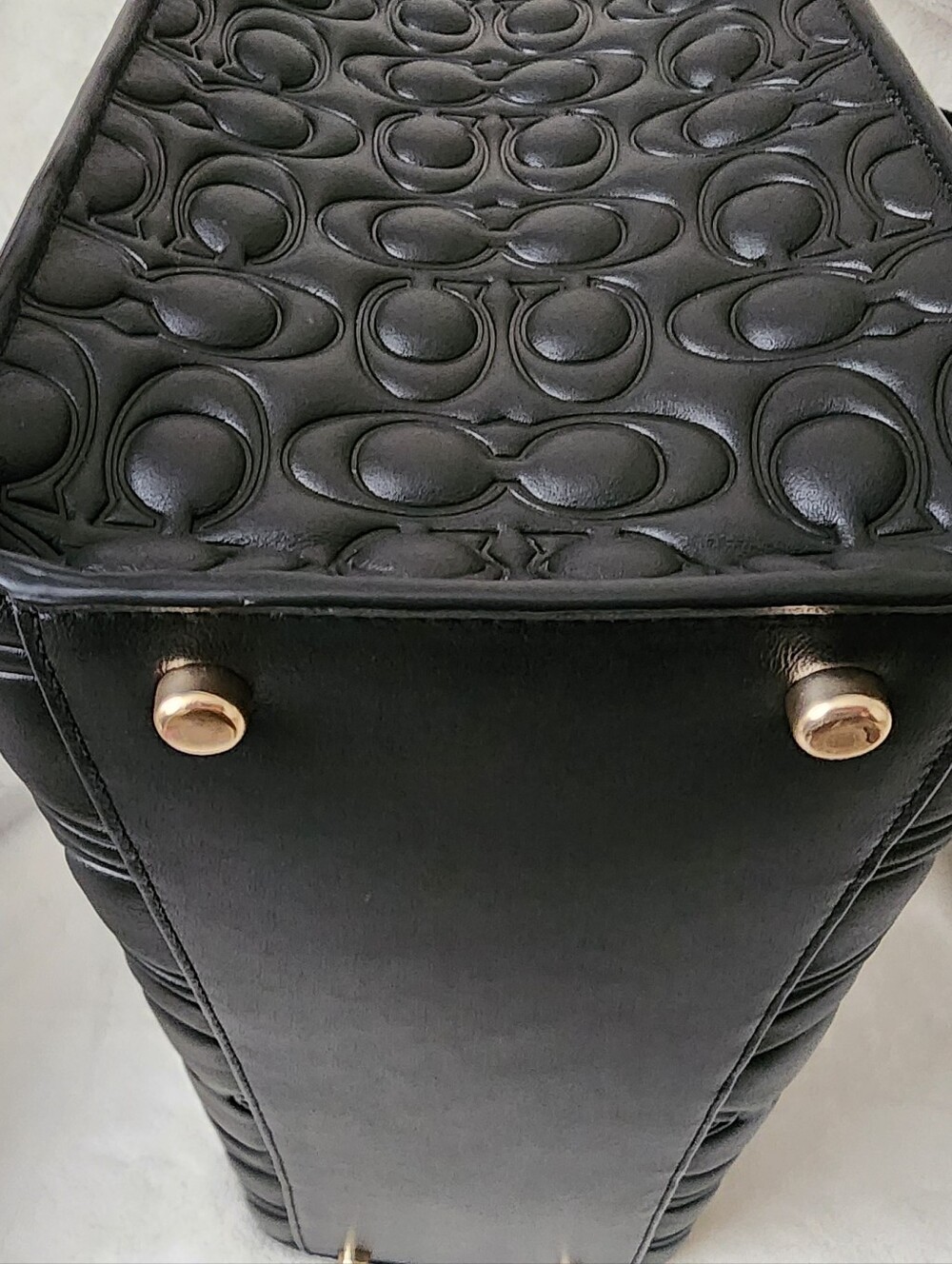 Coach Maggie Tote in Signature Leather (Large) - Picture 5 of 8